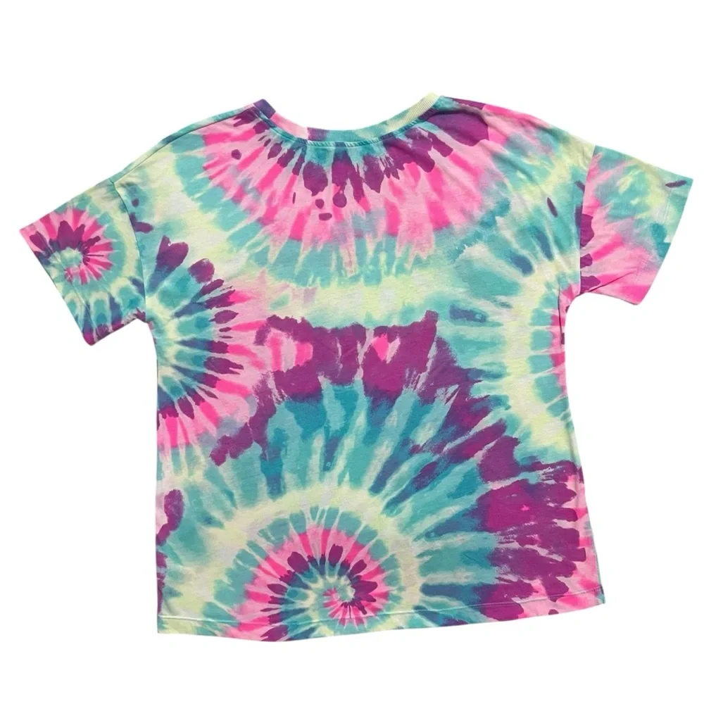 Justice Girls XL (16/18) Colorful Tie-Dye Tee Shirt
